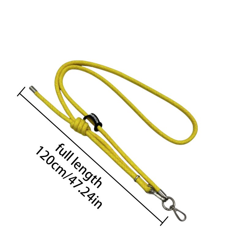 8mm thick Large buckle adjustment thick rope lanyard gasket telescopic adjustable crossbody phone rope outdoor anti-loss lanyard
