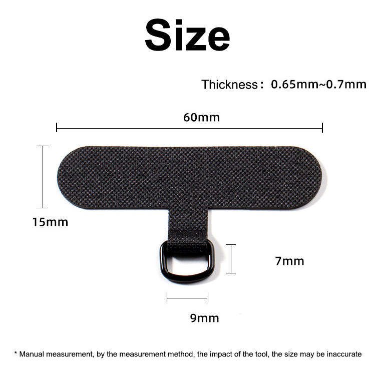 Strong Safety Lanyard Patch Nylon Cell Phone Hang Anti-Breakage Phone Patch Lanyard Woven Patch T Shape Phone Strap