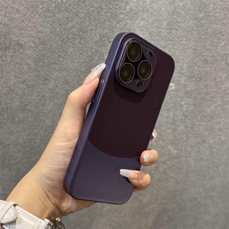 Luxury Fashion Plain leather pattern color-blocked all-inclusive anti-drop hard sleeve phone case for iphone 15 14 13 12 pro max