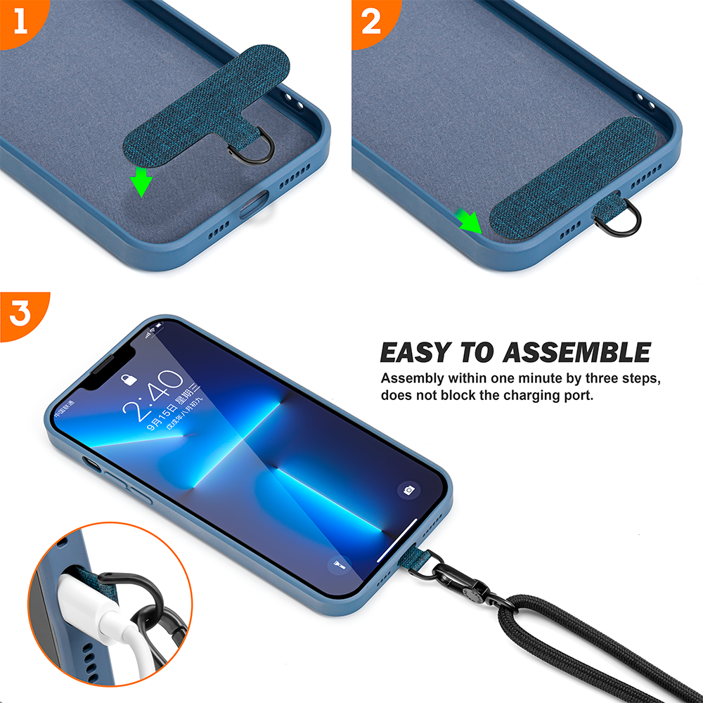 T Shape Mobile Phone Accessories Universal Necklace Crossbody Smartphone Lanyard Patch Tab Tether Cell Mobile Phone Strap