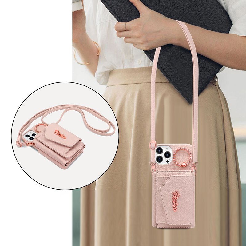 VIETAO Crossbody Wallet Bag Shockproof Phone Case For iPhone 15 Pro Max14 13 PU Leather Popular Crossbody Phone Case and Wallet