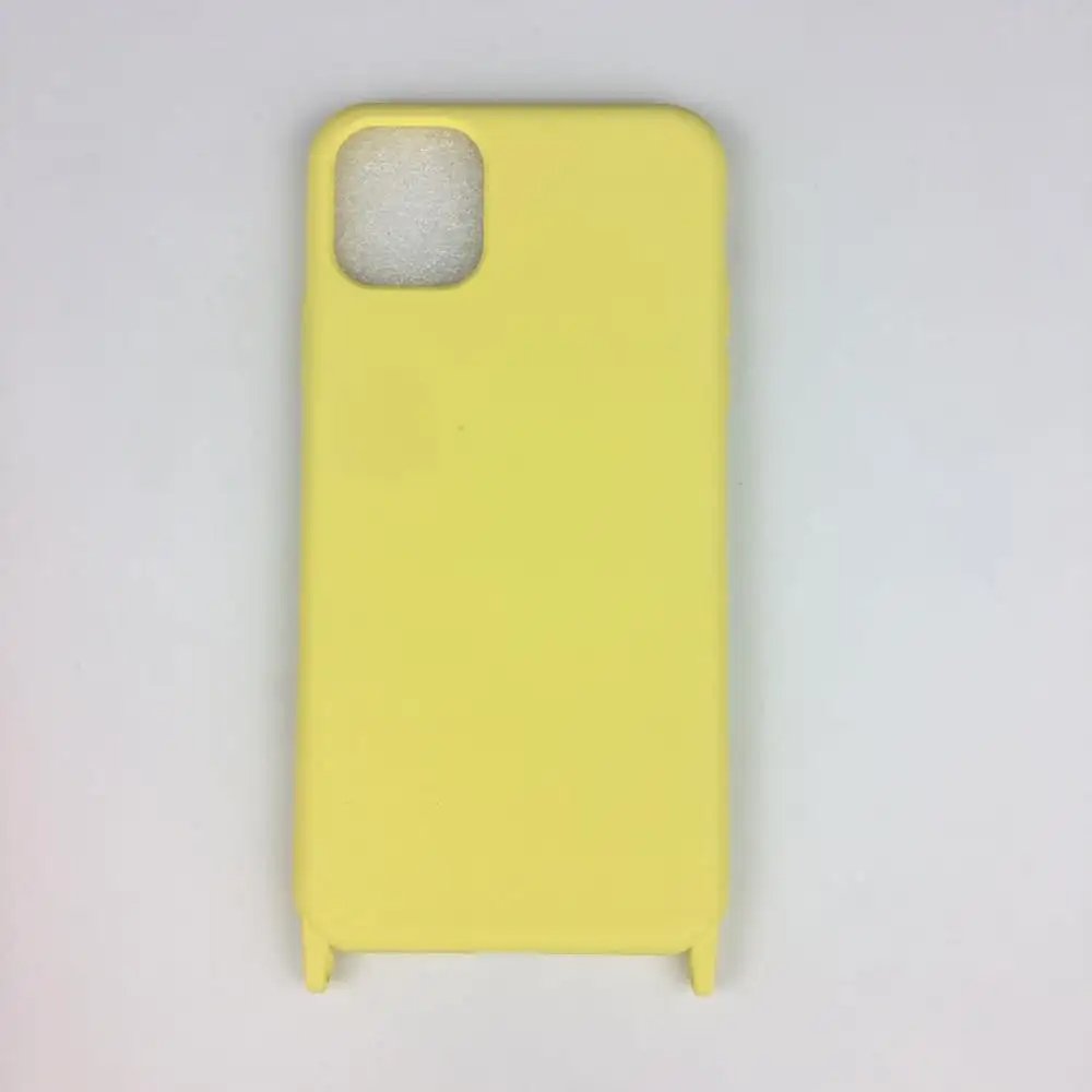 Hot TPU pure color Case For Iphone 15 13 14 12 11 Phone Case for Lanyard Strap Shockproof Cover Factory wholesale