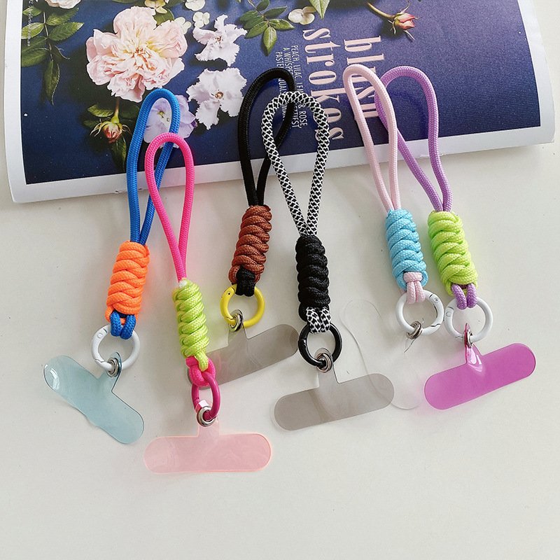 Creative Simple Key Chain Wrist Rope Mobile Phone Case with Camera Cute Design for Female Personalized Mobile Phone Accessory