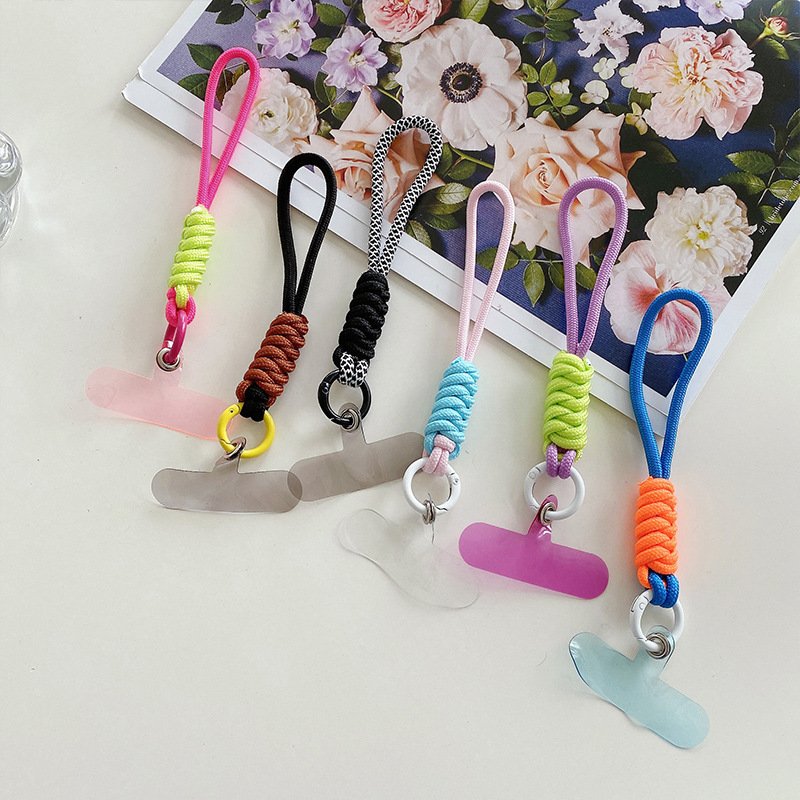 Creative Simple Key Chain Wrist Rope Mobile Phone Case with Camera Cute Design for Female Personalized Mobile Phone Accessory