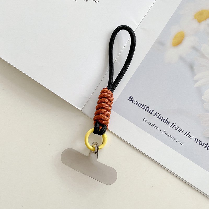 Creative Simple Key Chain Wrist Rope Mobile Phone Case with Camera Cute Design for Female Personalized Mobile Phone Accessory