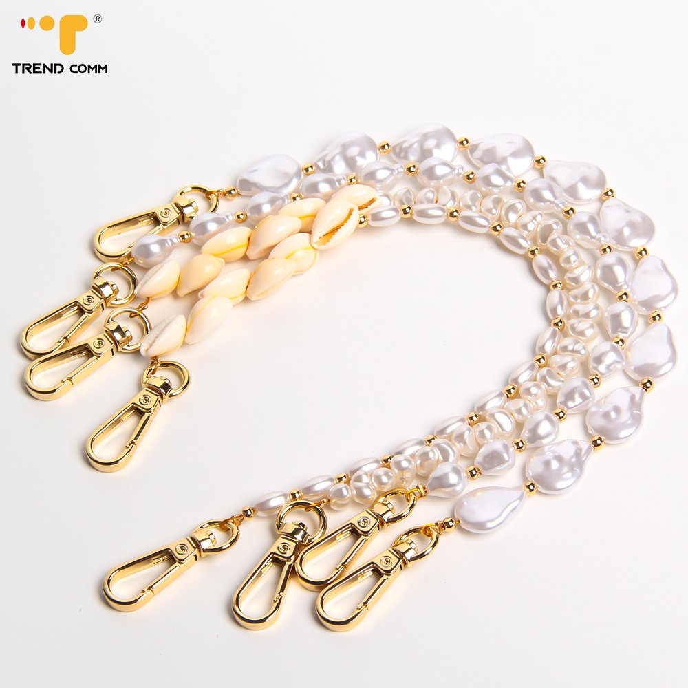 Elegant Premium Acrylic Pearl Chain Bead Bracelet for Women Fashionable Mobile Phone Body Strap Charm