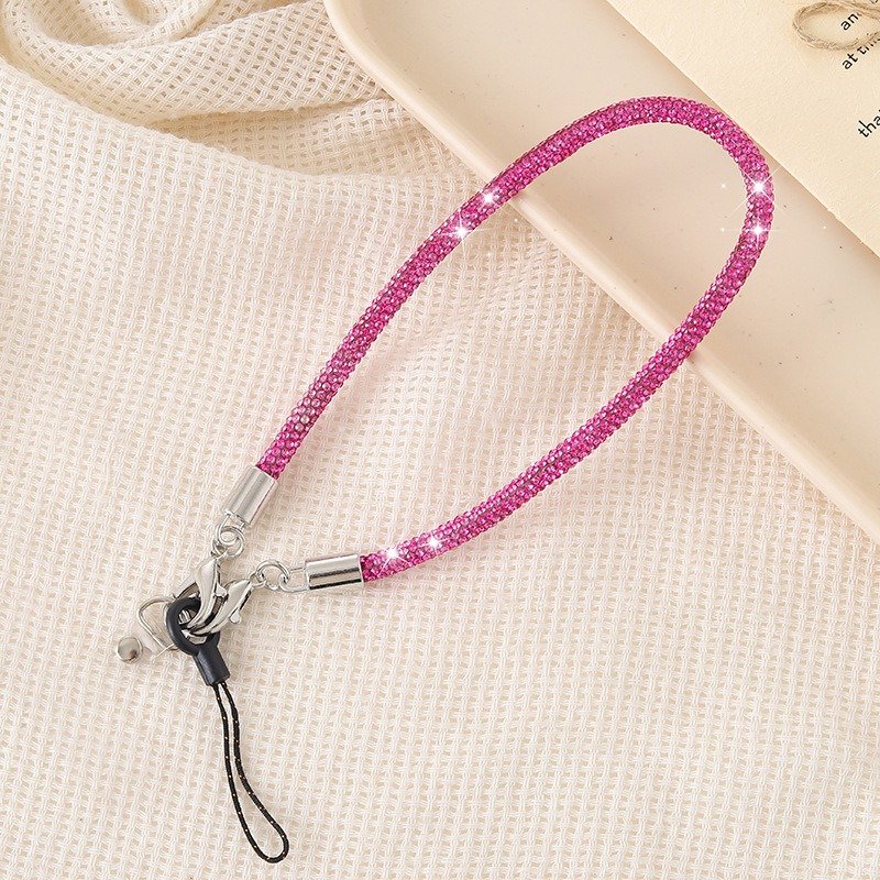 Rhinestone Phone Chain Holder Lanyards Crystals Telephone Wrist Strap Phone Case Chain Mobile Phone Chain Cellphone Strap
