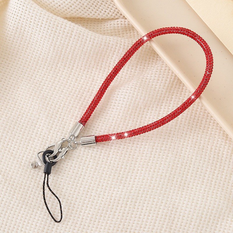 Rhinestone Phone Chain Holder Lanyards Crystals Telephone Wrist Strap Phone Case Chain Mobile Phone Chain Cellphone Strap