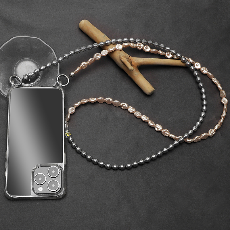 Anti lost Mobile Phone Chain pearl beads lanyard for cell phone