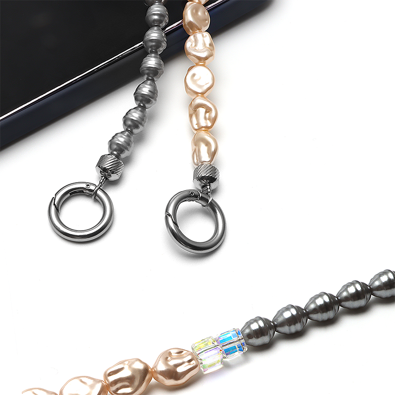 Anti lost Mobile Phone Chain pearl beads lanyard for cell phone