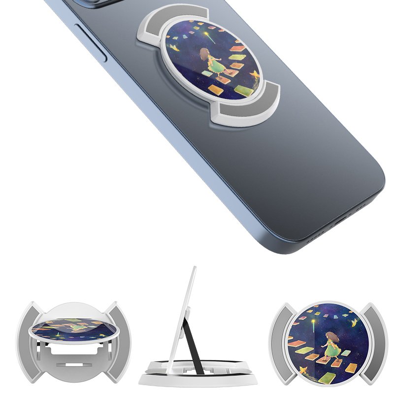 Upgraded Collapsible Ohsnap Phone Grip Finger Ring Holder Support Wireless Charging for iPhone 15 Pro Max