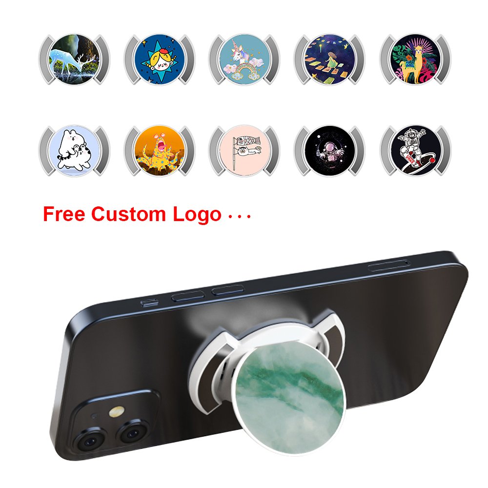 Upgraded Collapsible Ohsnap Phone Grip Finger Ring Holder Support Wireless Charging for iPhone 15 Pro Max