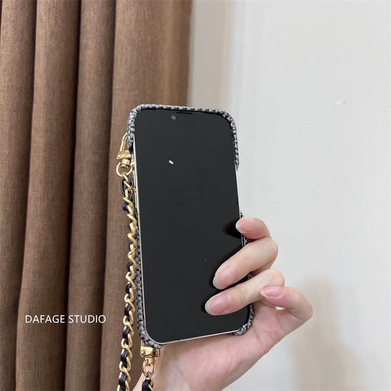 2024 Camellia Gold Ball Crossbody for Apple 14 Case 12 Women 13 Fall Resistant iphone15 Premium Sense 11 Trend xr