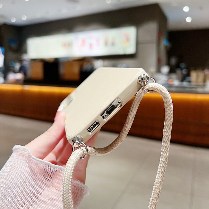 Cross Body Strap Silicone Phone Case For Samsung S24 Ultra Lanyard Strap Silicone tpu phone case for samsung A55 A15 A72