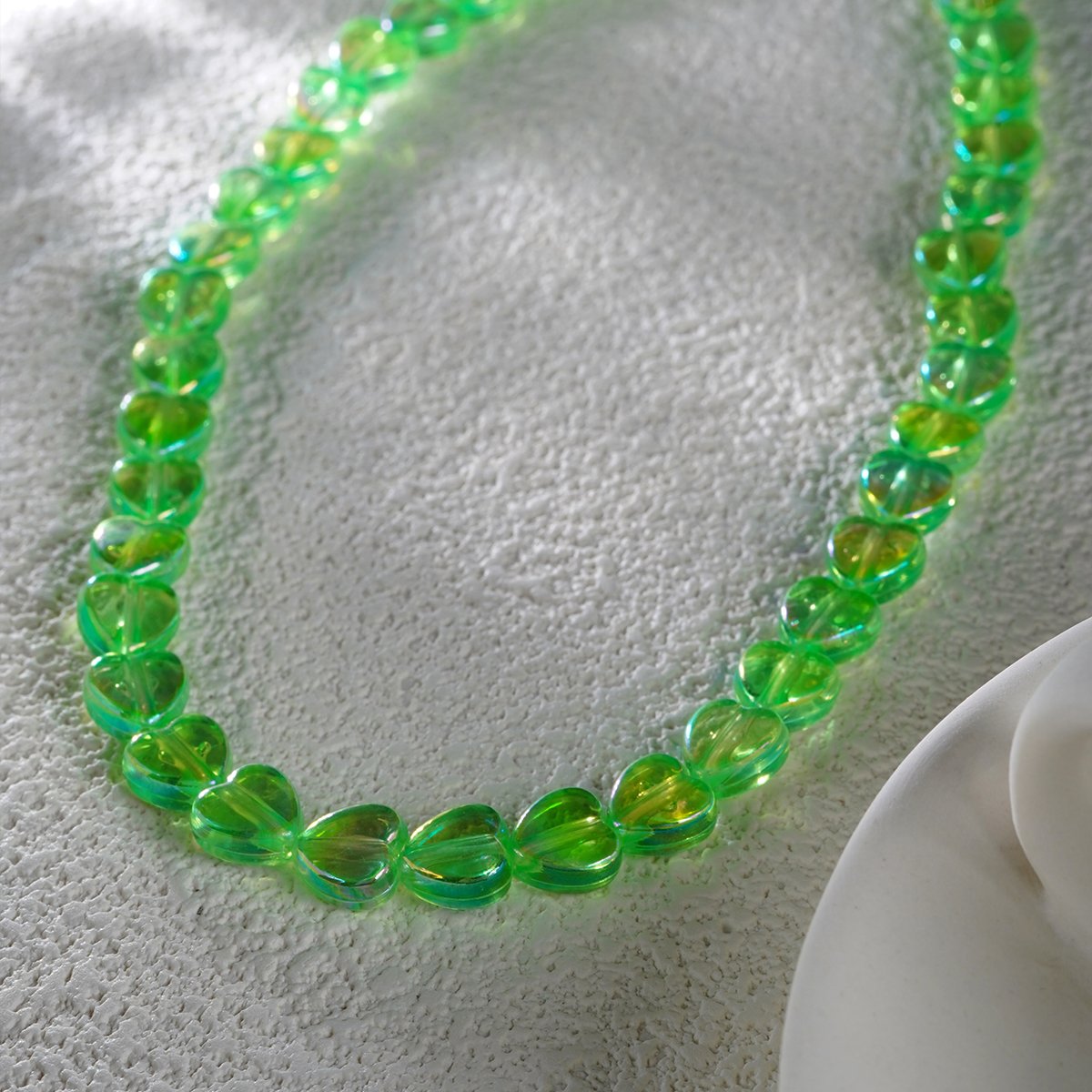New Style Hot Selling Beaded Mobile Phone Chain Colorful Transparent Mermaid Love Beaded Phone Case Pendant For Women