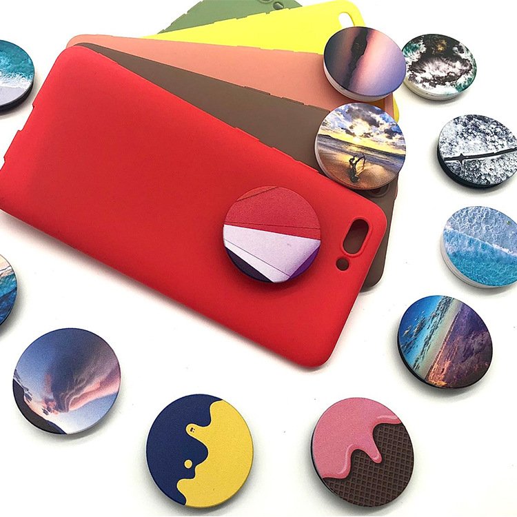 Top Factory Wholesale Custom Poppings Phone Socket UP Grip Holder with Design LOGO Printing Sockets Phone Stand As a gift