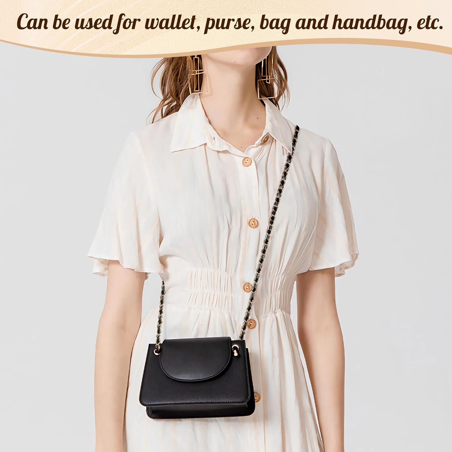 Customized Fashionable Accessories Metal Mobile Phone Chain Crossbody Strap Universal Phone Lanyard