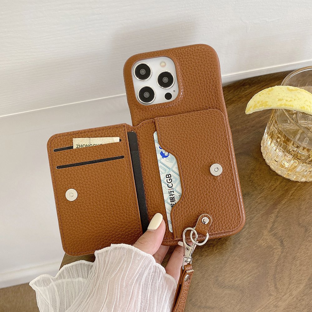 2024 Fashion Leather Wallet Card Slot Stand Holder Mobile Cell Phone Case cover For Honor Magic 6 5 Pro with Hand Strap