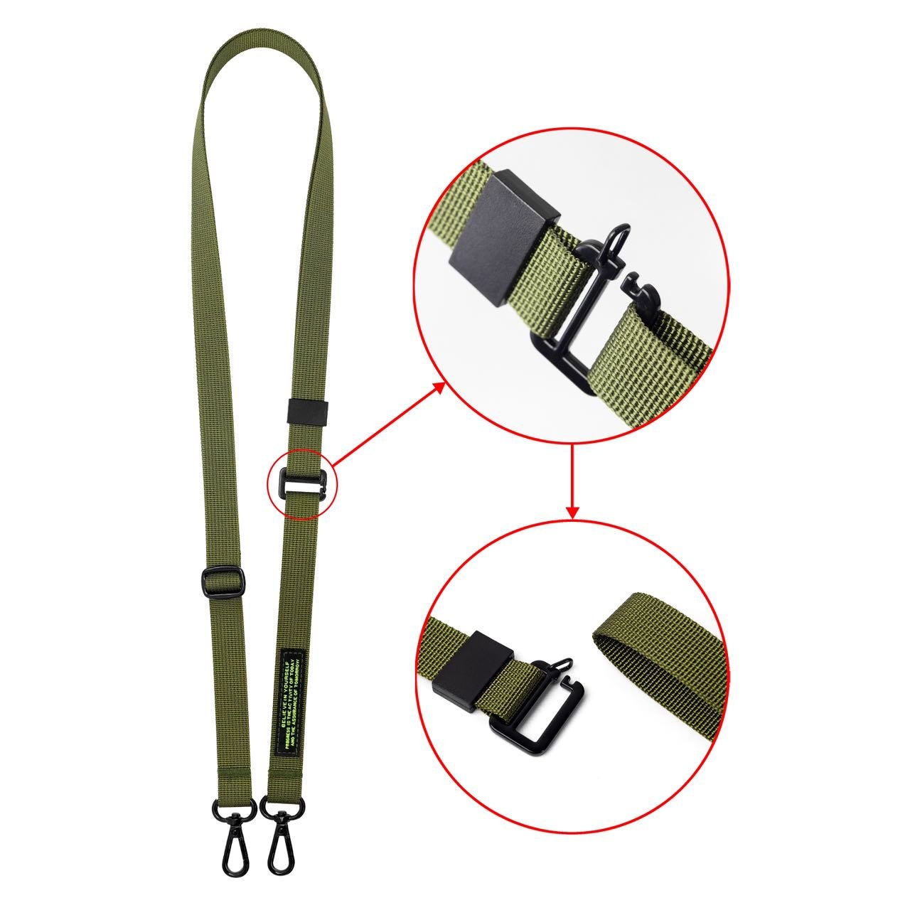 2mm webbing strap for phone adjustable crossbody metal phone charm hooks mobile lanyard ridged Two functions strap hidden