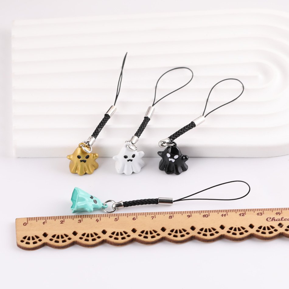 Ghost Halloween Festival Jewelry Mobile Phone Strap for Bag Creative Alloy Pendant Accessories for Women Girl Gift