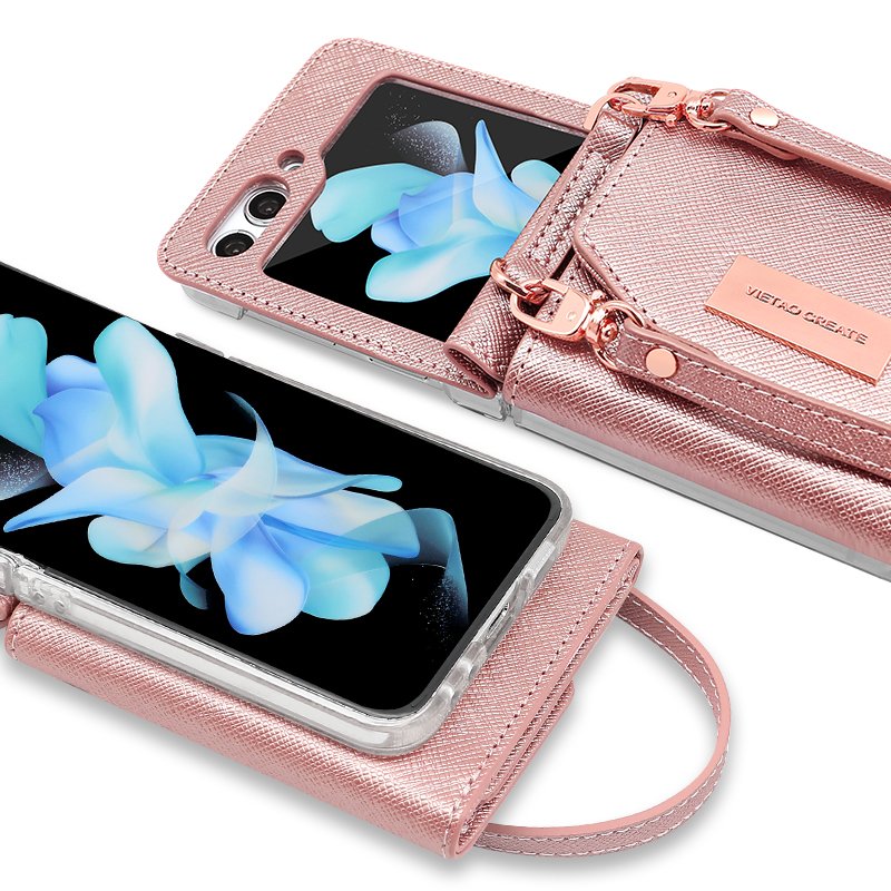 VIETAO Fashion Design Leather Wallet Mobile Phone Case Girls Pu Leather Wallet Luxury for Galaxy Flip 6 5 4 for Samsung in Stock