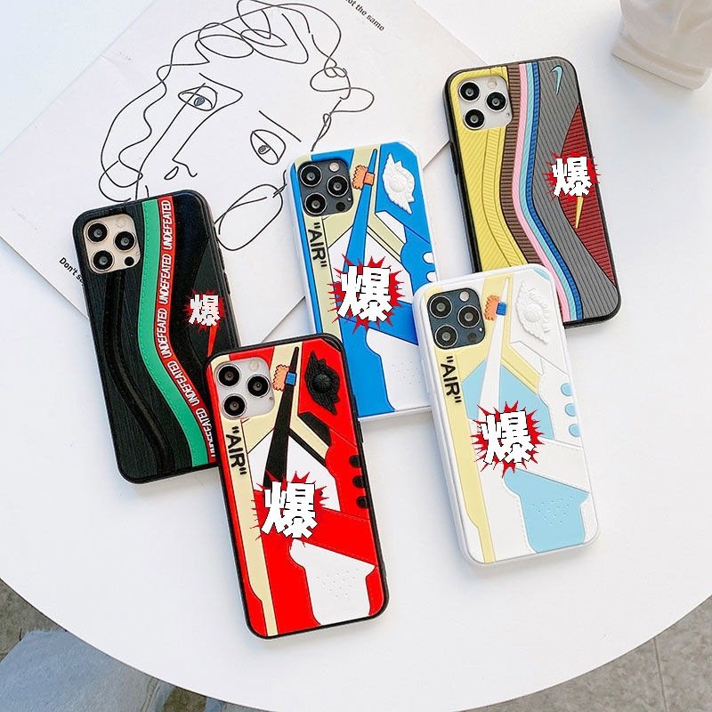 Shenzhen phone caes factory vendor 3D sneaker big brand sports phone case for iphone15 14 13 pro