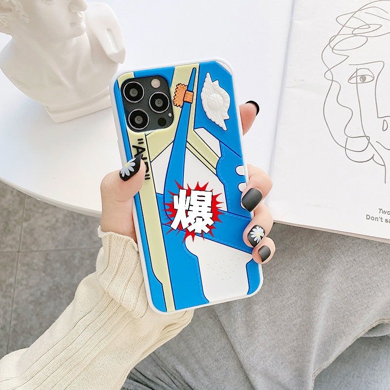 Shenzhen phone caes factory vendor 3D sneaker big brand sports phone case for iphone15 14 13 pro