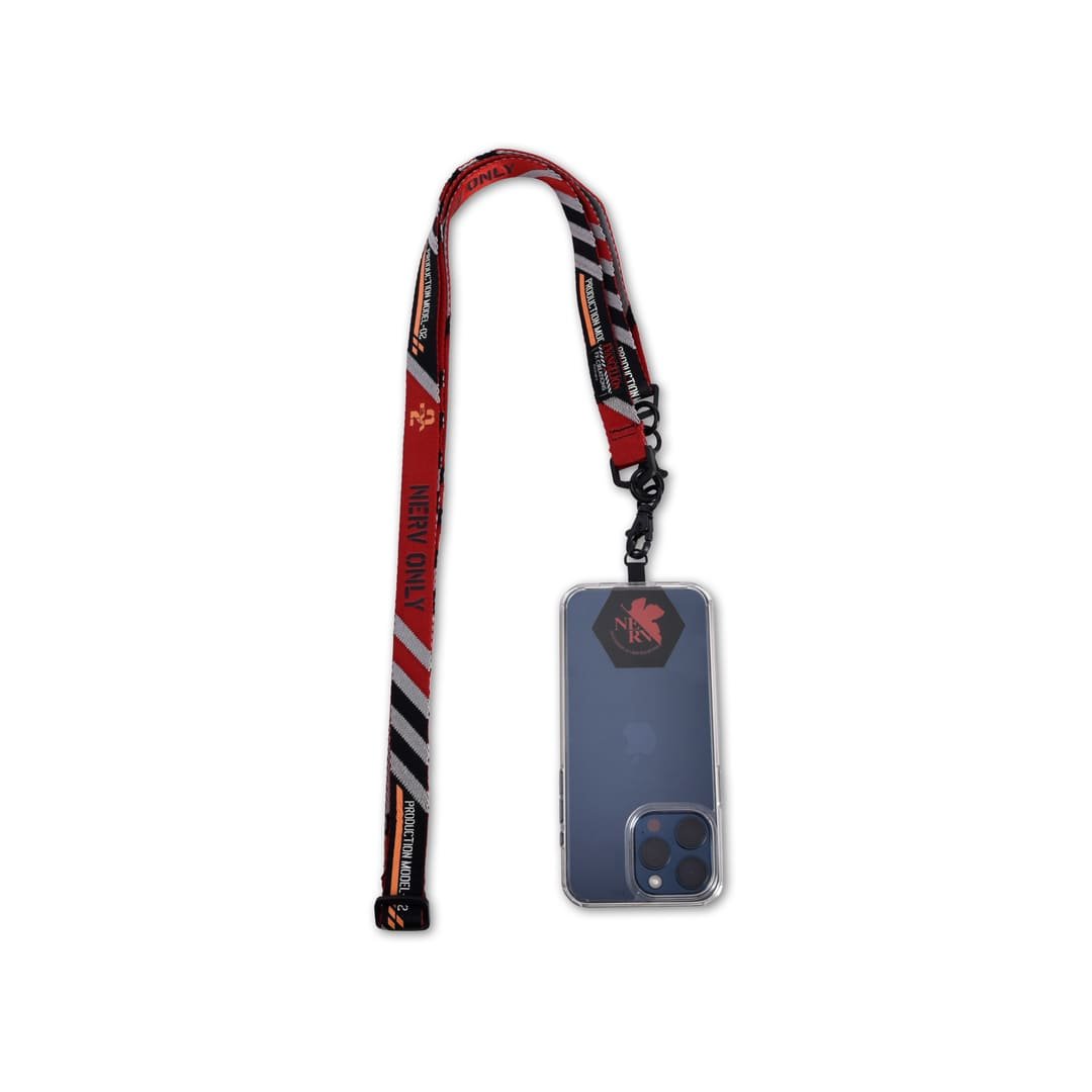 Colorful Polyester Braided long Lanyard Strap String neck Lanyard for mobile phone ID EVANGELION UNIT-02 Badge Holders work card