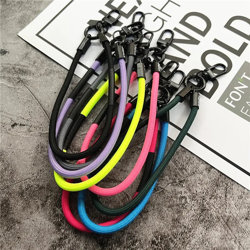Keychain Colour Lanyard Strap for Phone Accessories Bracelet Telephone Chain Metal Lobster Clasp Key Lanyard Bag Car Keys Rope