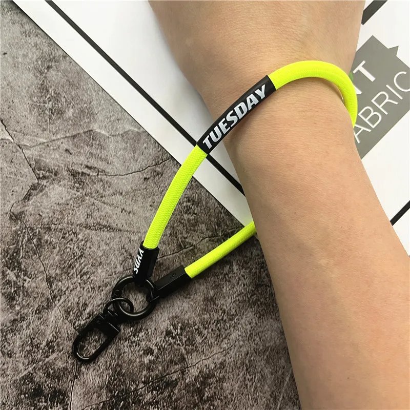Keychain Colour Lanyard Strap for Phone Accessories Bracelet Telephone Chain Metal Lobster Clasp Key Lanyard Bag Car Keys Rope