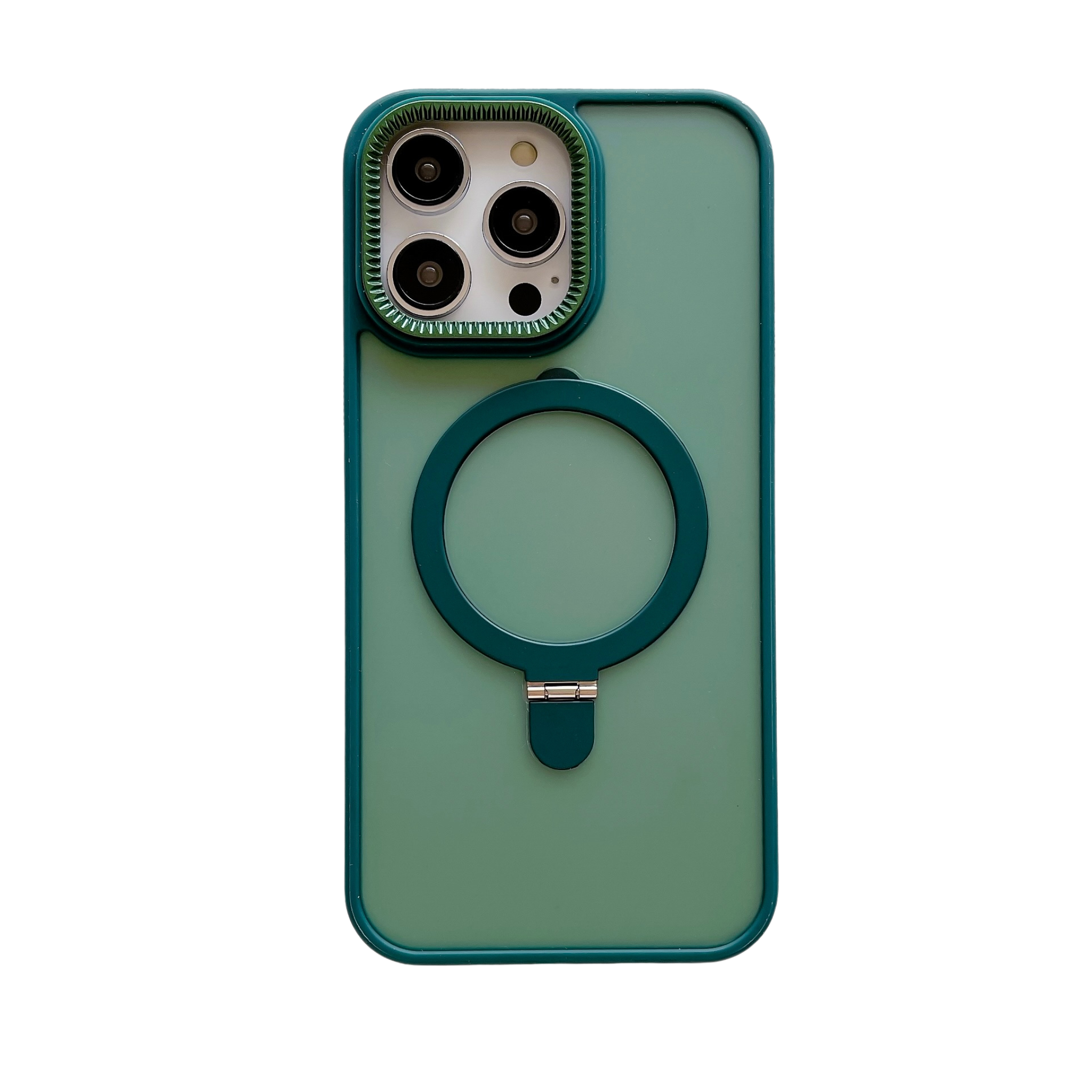 Acrylic TPU Magnetic Phone Case with stand For iPhone 15 14 13 16 Pro Max Wireless charging Shockproof Cover Phone Accessories