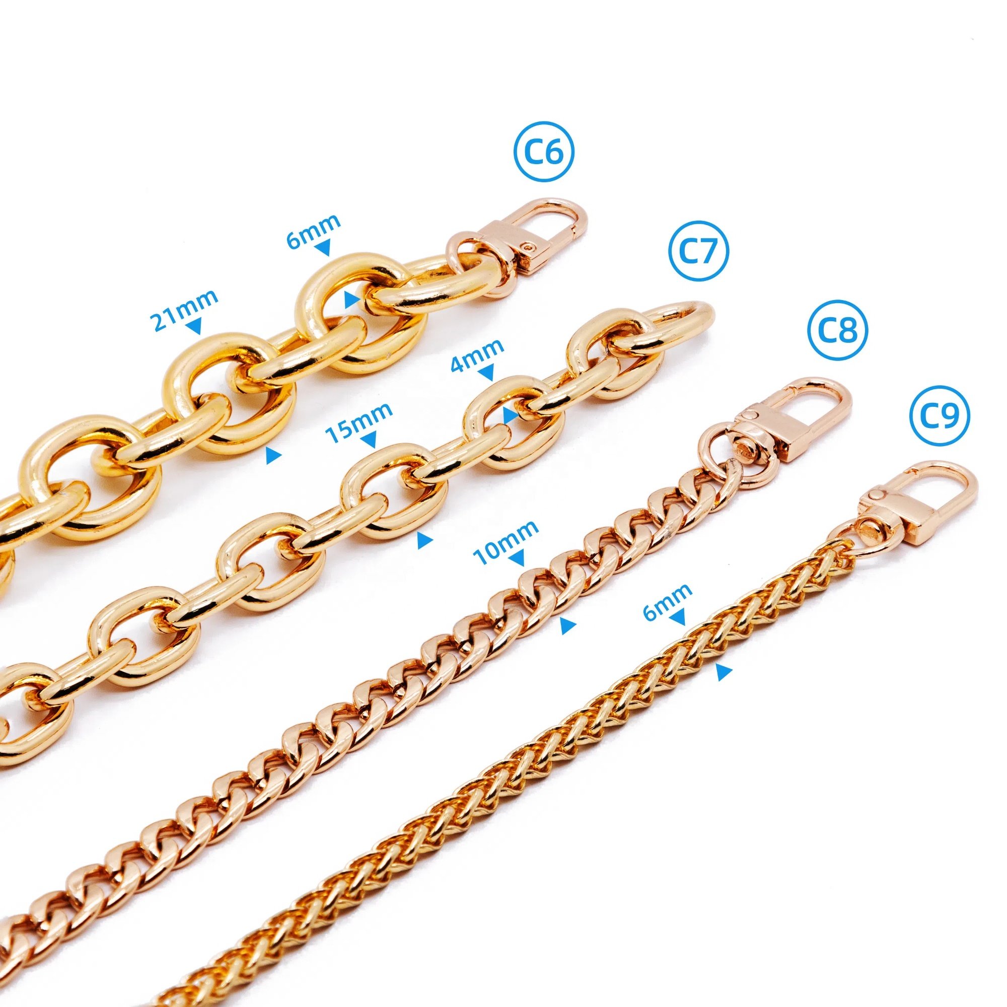 Metal Custom Mobile Cell Bag Crossbody cellphone Crossbody Chain Phone Strap ,Phone Straps Necklace for Mobile Phones