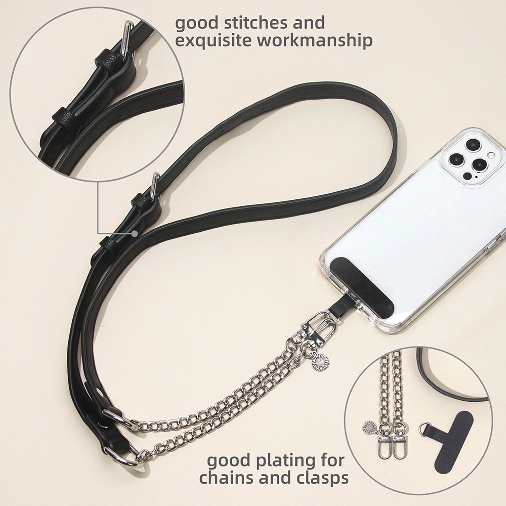 Metal Custom Mobile Cell Bag Crossbody cellphone Crossbody Chain Phone Strap ,Phone Straps Necklace for Mobile Phones