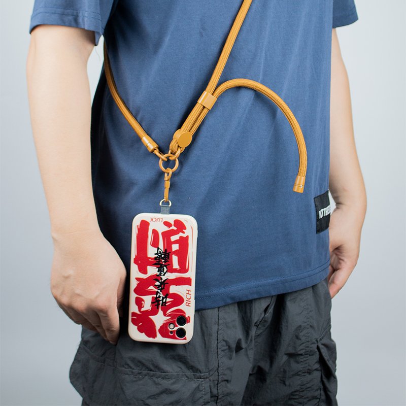Multi-functional Phone Strap Universal Cross body Polyester Rope with Tether Tab Adjustable Mobile Phone Straps Necklace Lanyard