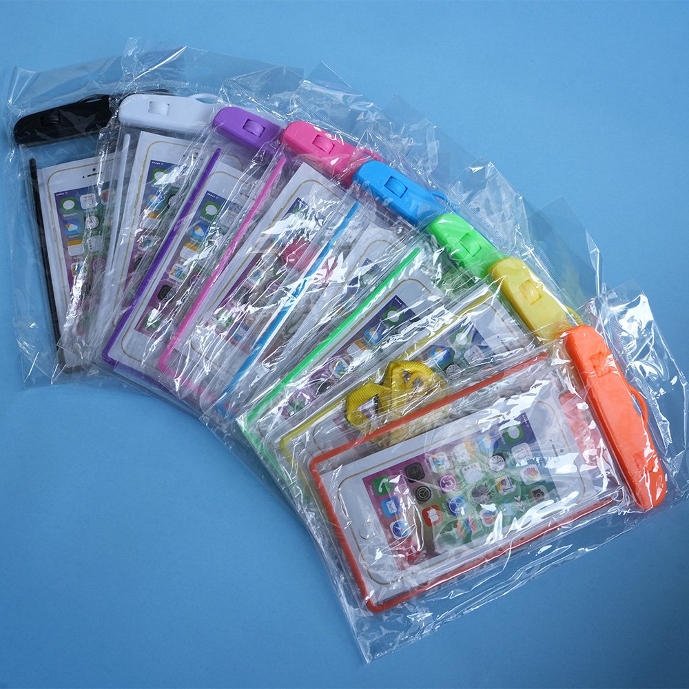 Waterproof Phone Bag Pouches Bags Holder, Cell phone water protectors 4 pack for swimming,seamless