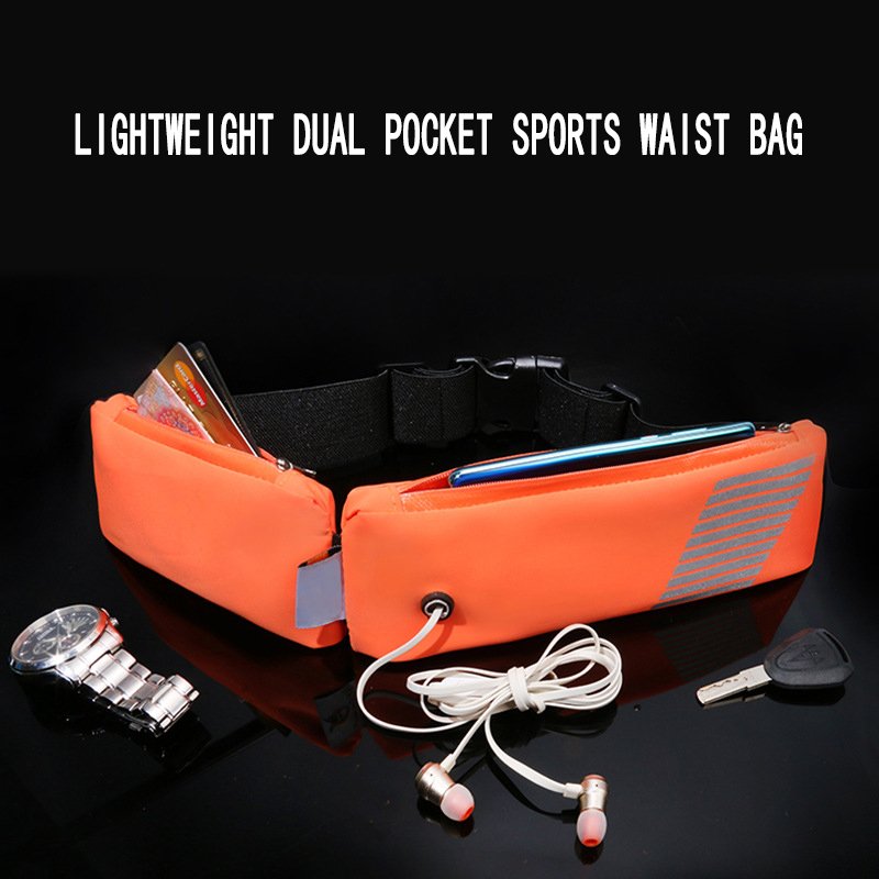 Multi pocket belt bag running belt waist fanny pack bag sports waterproof pack phone pouch pocket unisex waterproof cycling bag