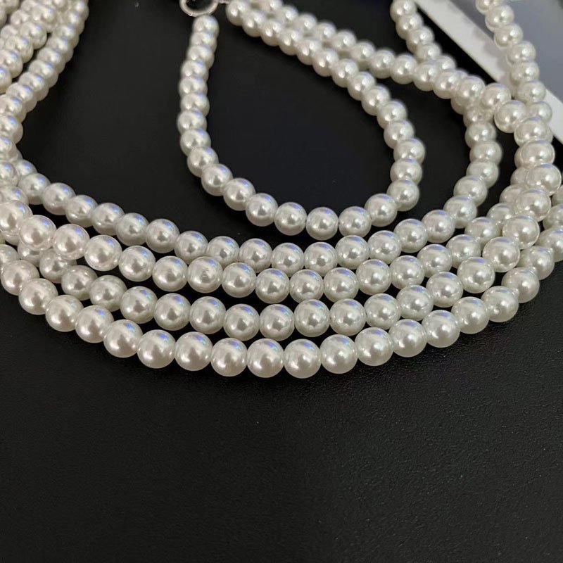 Portable Mobile Phone Lanyard Crossbody Necklace Chain Pearl Strap Anti-lost Charm for Phone Case