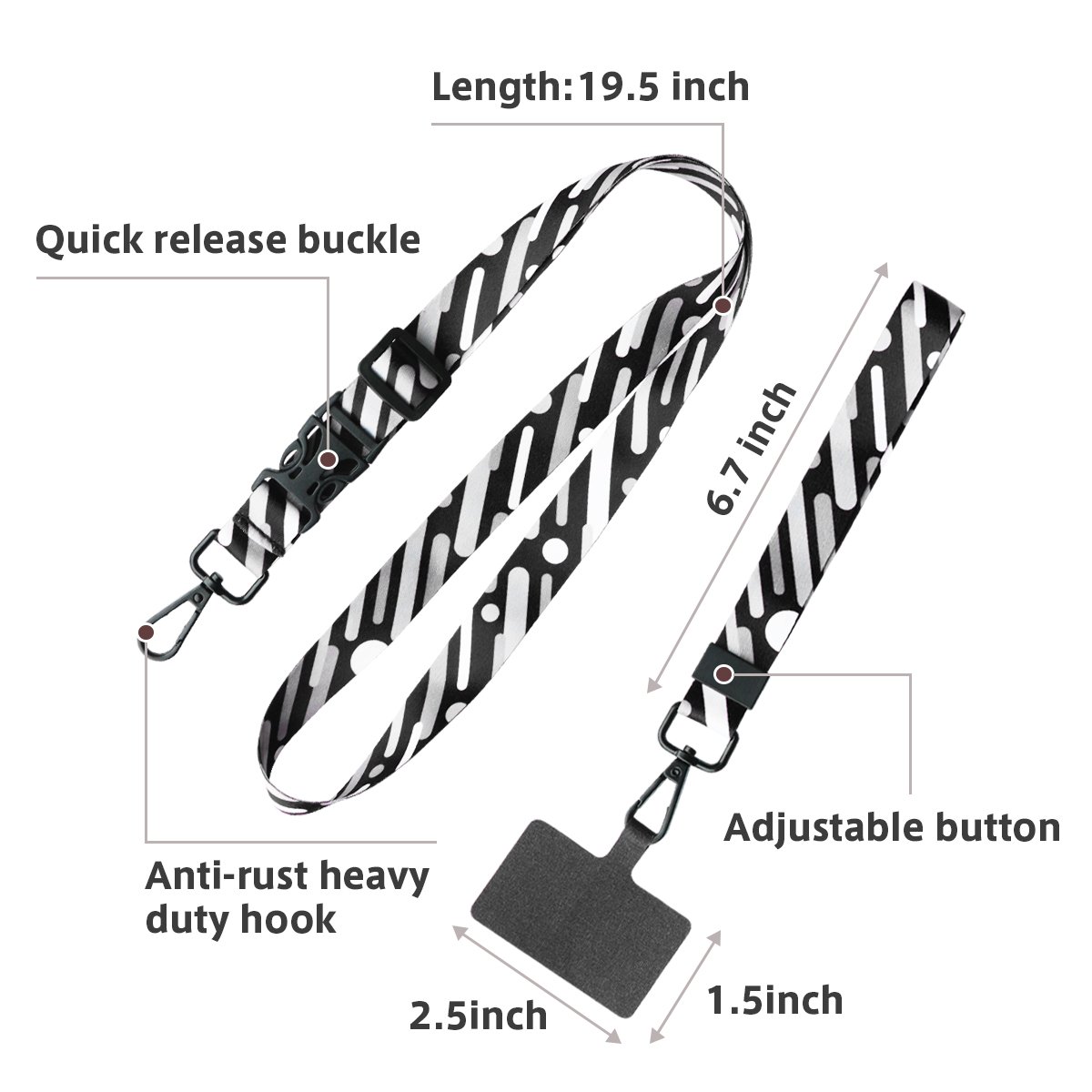 Wholesale Fashion Universal Phone Card Type Strap Mobile Phone lanyard crossbody phone strap