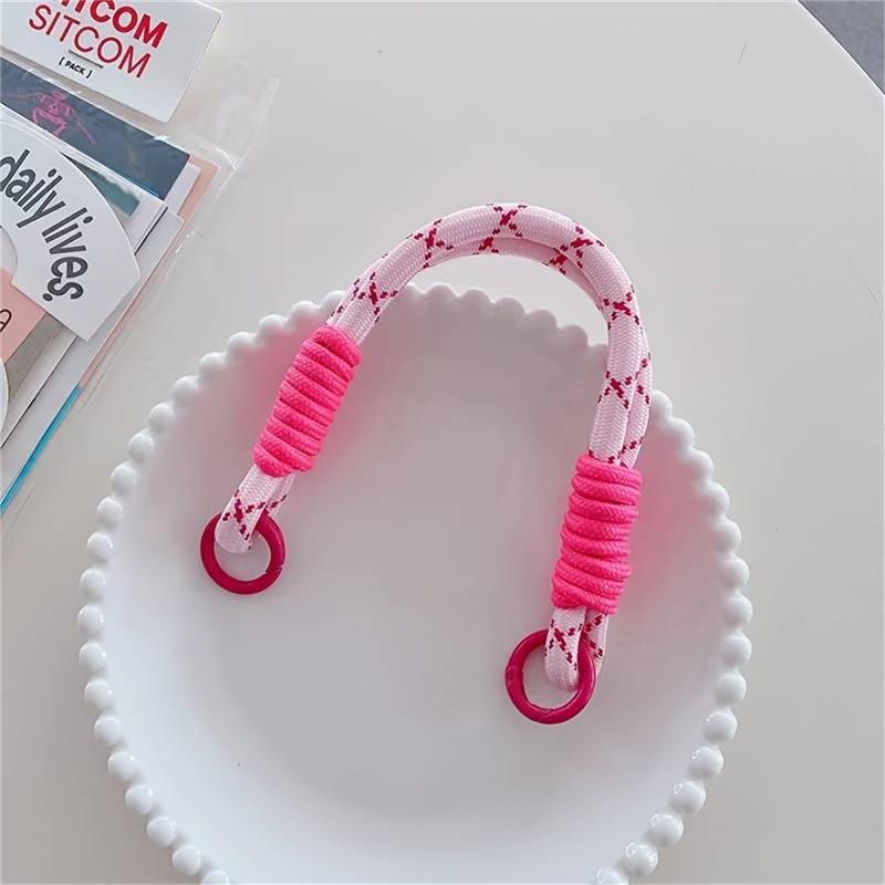 Universal Phone Lanyard Hanging Decoration Can Be Carried Twist Rope Anti-loss Pendant Fashion Strong Wrist Short Straps Band