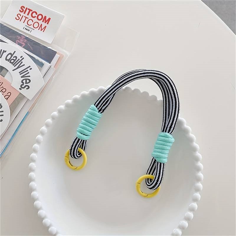 Universal Phone Lanyard Hanging Decoration Can Be Carried Twist Rope Anti-loss Pendant Fashion Strong Wrist Short Straps Band
