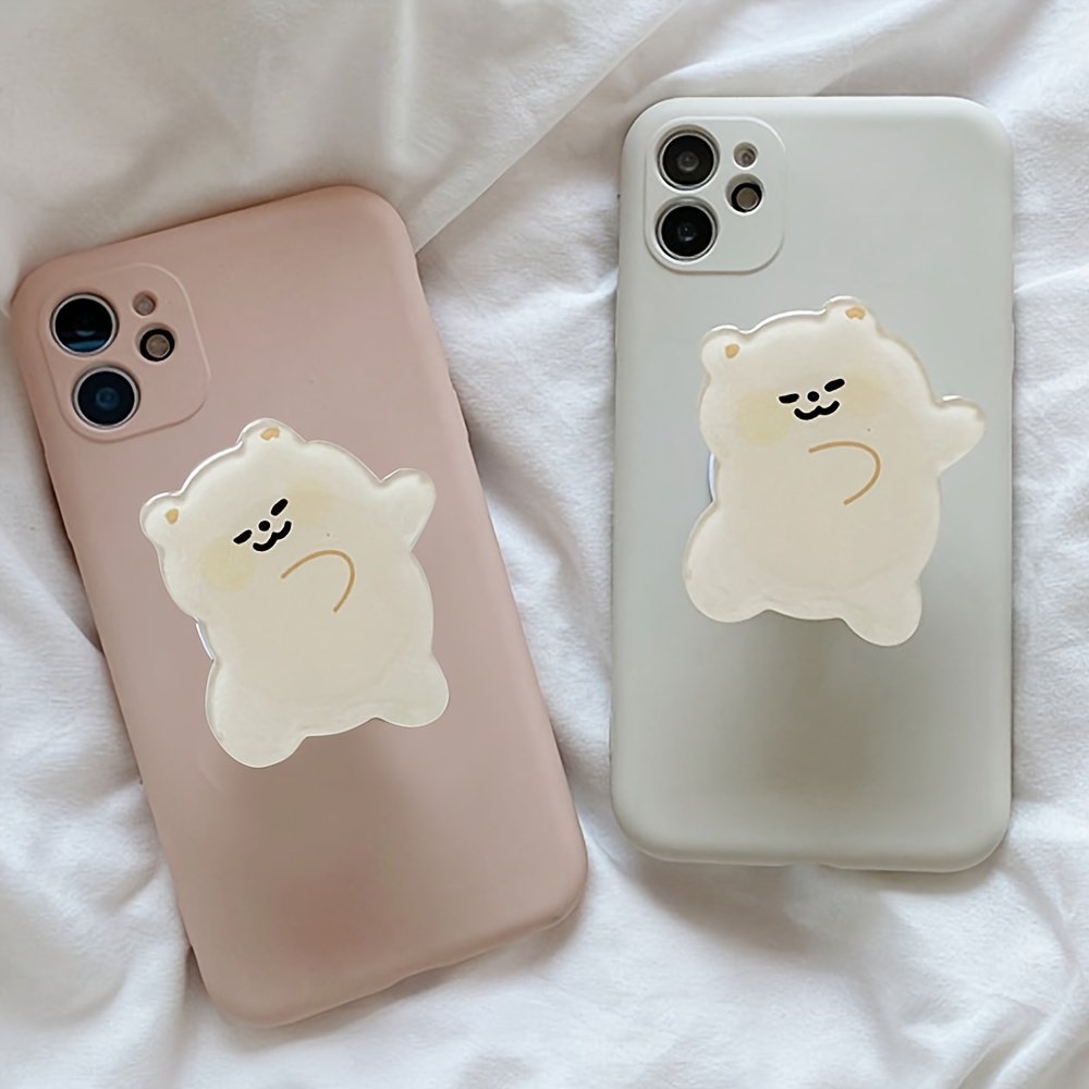 WXU Customize Acrylic Phone Grip Anime Characters Cute Epoxy Transparent Phone Socket Grips