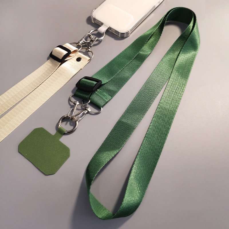 Adjustable Mobile Phone Lanyard Woven Twill Phone Case Universal Strap Clip Type Can Be Slung Diagonally or Neck Strap Charm