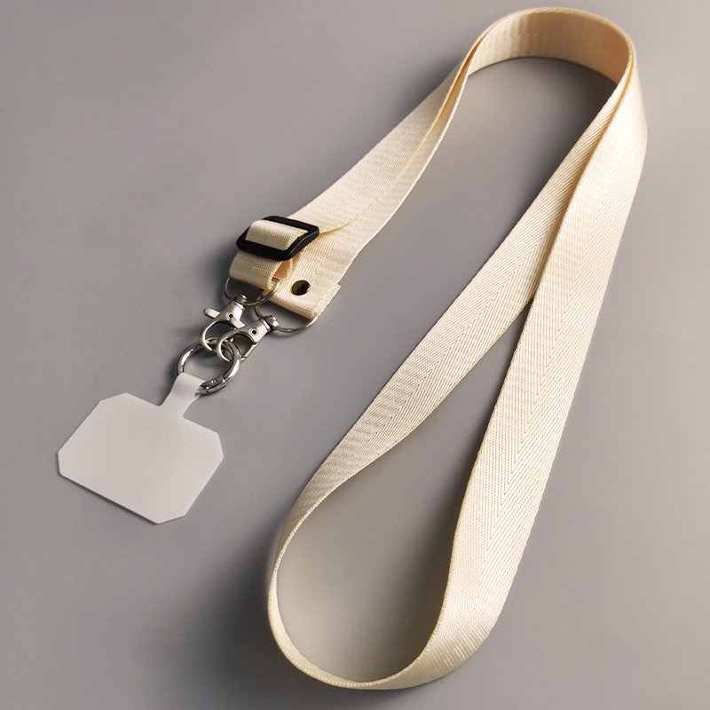 Adjustable Mobile Phone Lanyard Woven Twill Phone Case Universal Strap Clip Type Can Be Slung Diagonally or Neck Strap Charm