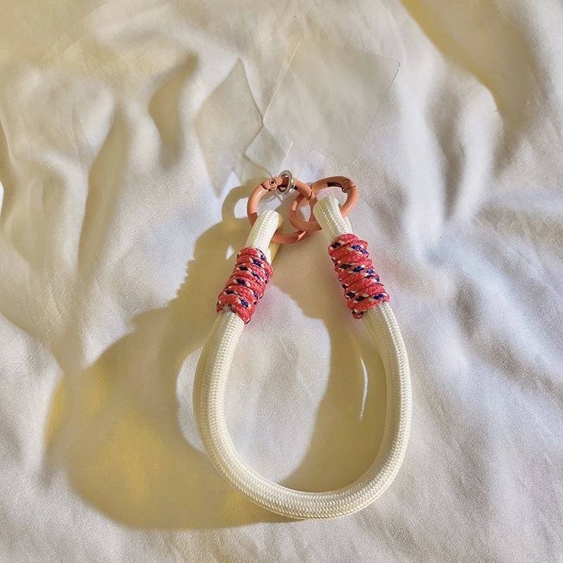 Mobile Phone Lanyard Hanging Decoration Can Be Carried Twist Rope Anti-loss Pendant Fashion Strong Wrist Short Straps
