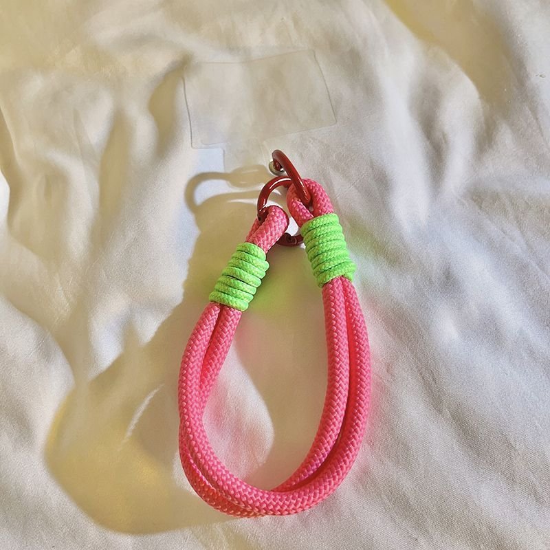 Mobile Phone Lanyard Hanging Decoration Can Be Carried Twist Rope Anti-loss Pendant Fashion Strong Wrist Short Straps