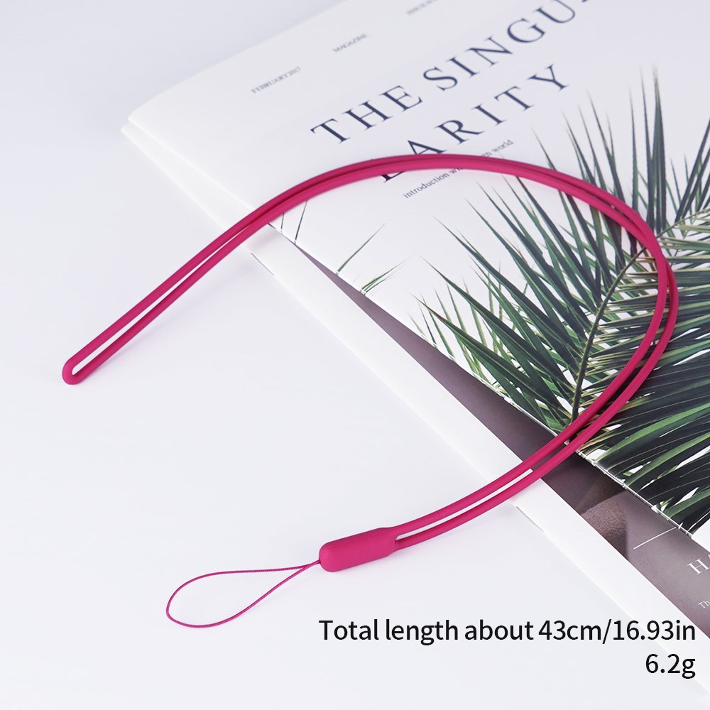 Long Silicone For Cell Phone Rope Wrist Phone Straps USB Disk Silicone Lanyard Holder Hanging Rope