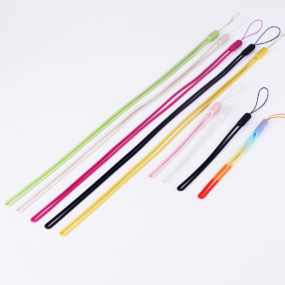 Long Silicone For Cell Phone Rope Wrist Phone Straps USB Disk Silicone Lanyard Holder Hanging Rope