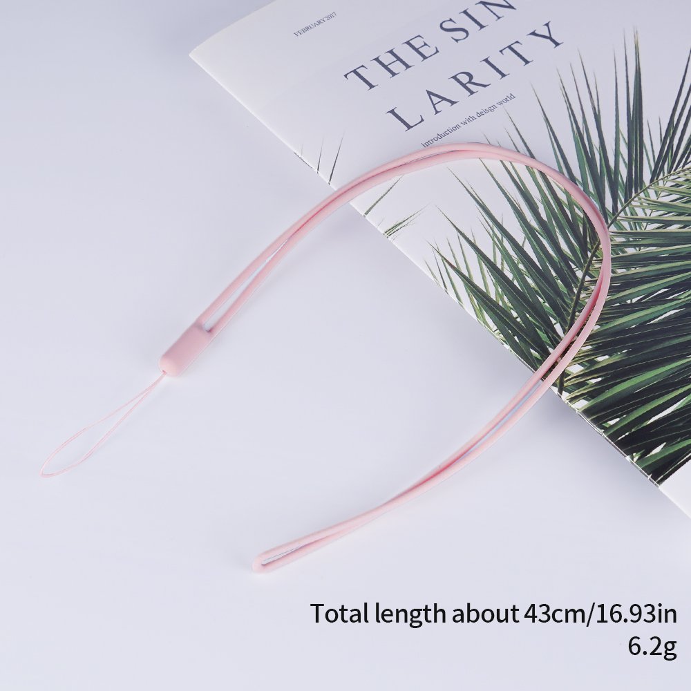 Long Silicone For Cell Phone Rope Wrist Phone Straps USB Disk Silicone Lanyard Holder Hanging Rope