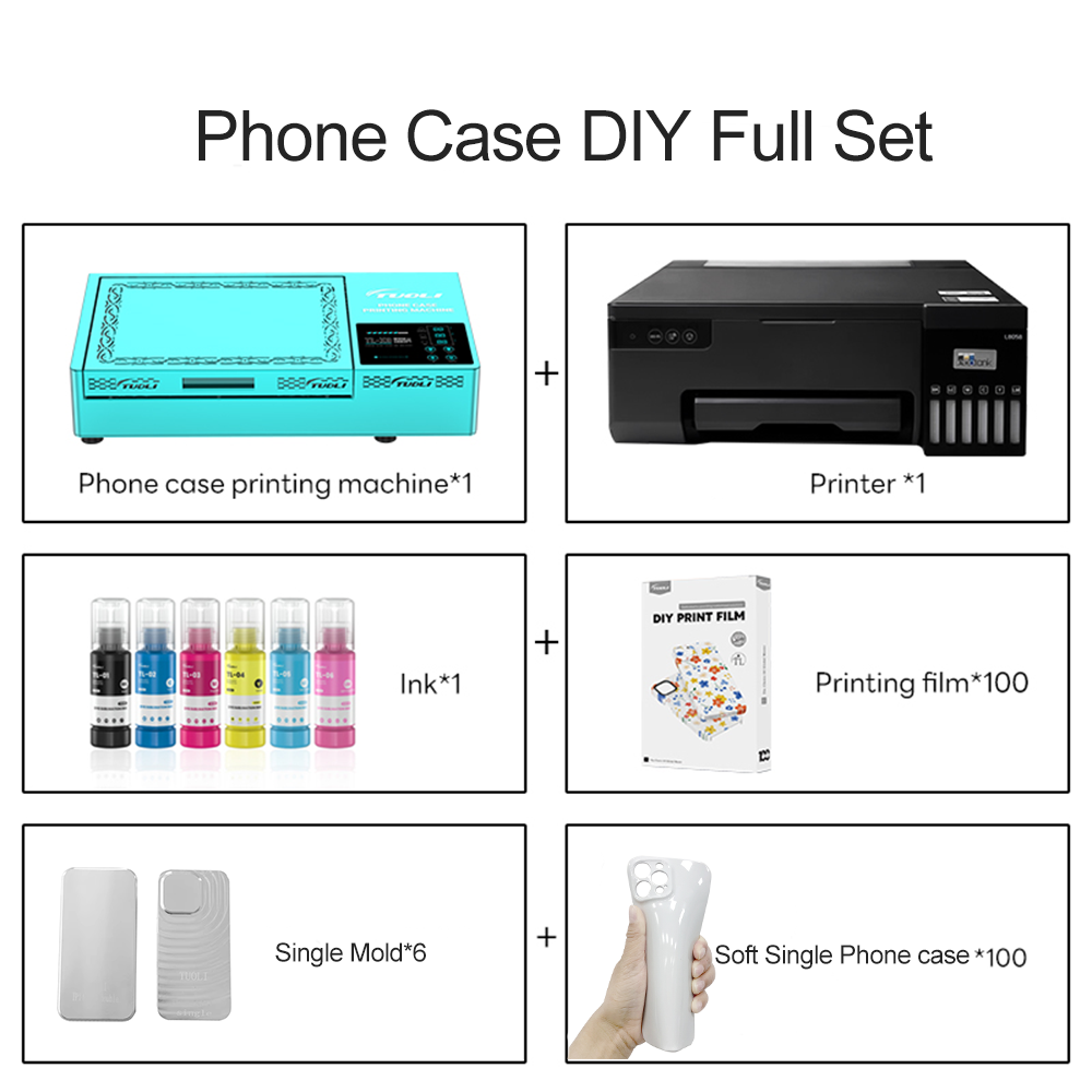 New X9 Machine Phone Case DIY Sets 3D Sublimation Phone Case Blank Custom Printing Machine for All Phones Brand Printer