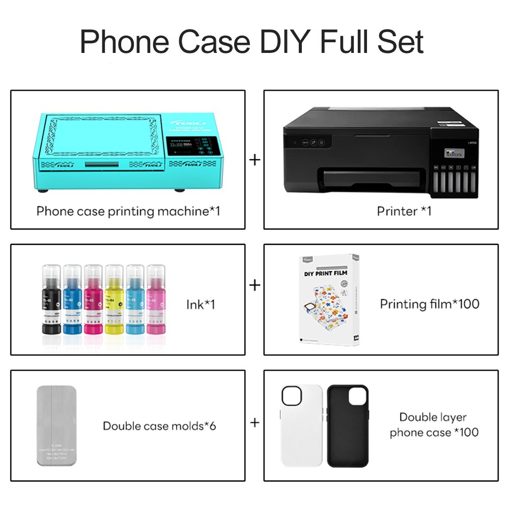 New X9 Machine Phone Case DIY Sets 3D Sublimation Phone Case Blank Custom Printing Machine for All Phones Brand Printer